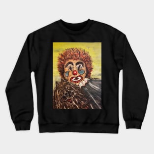 A Clown And His Dog Crewneck Sweatshirt